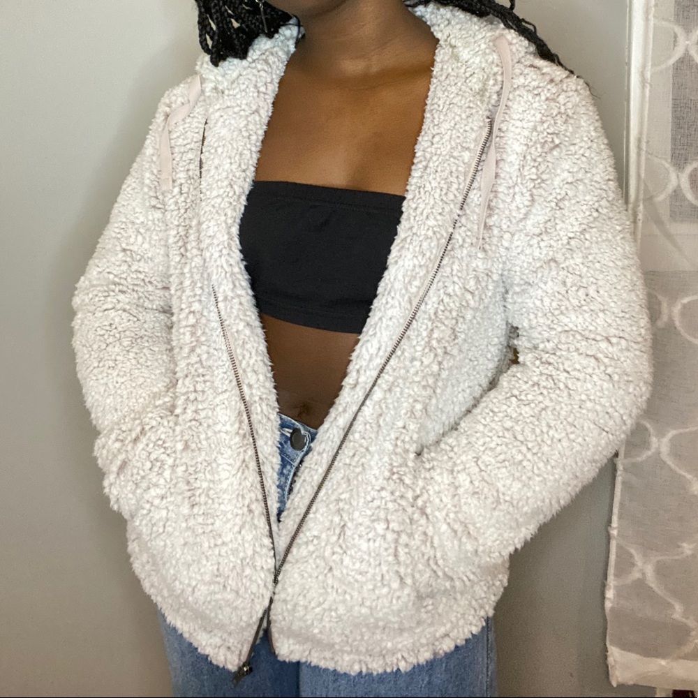White Sherpa with pink undertone from Marshalls